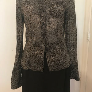 Barami Tops - Barami - Black and White Blouse Barami Tops - Barami - Black and White Blouse